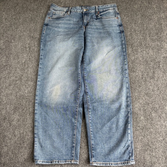 Old Navy Denim - Old Navy OG Loose Low Rise Wide Leg Jeans Blue Medium Wash Womens Size 12